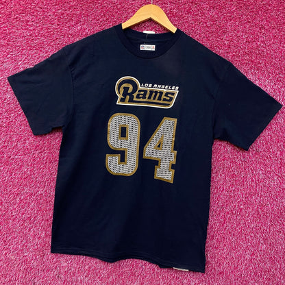 Team Apparel Los Angeles Rams Robert Quinn #94 T-Shirt Large