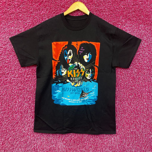 Kiss Kruise VII World At Sea Rock T-Shirt Large