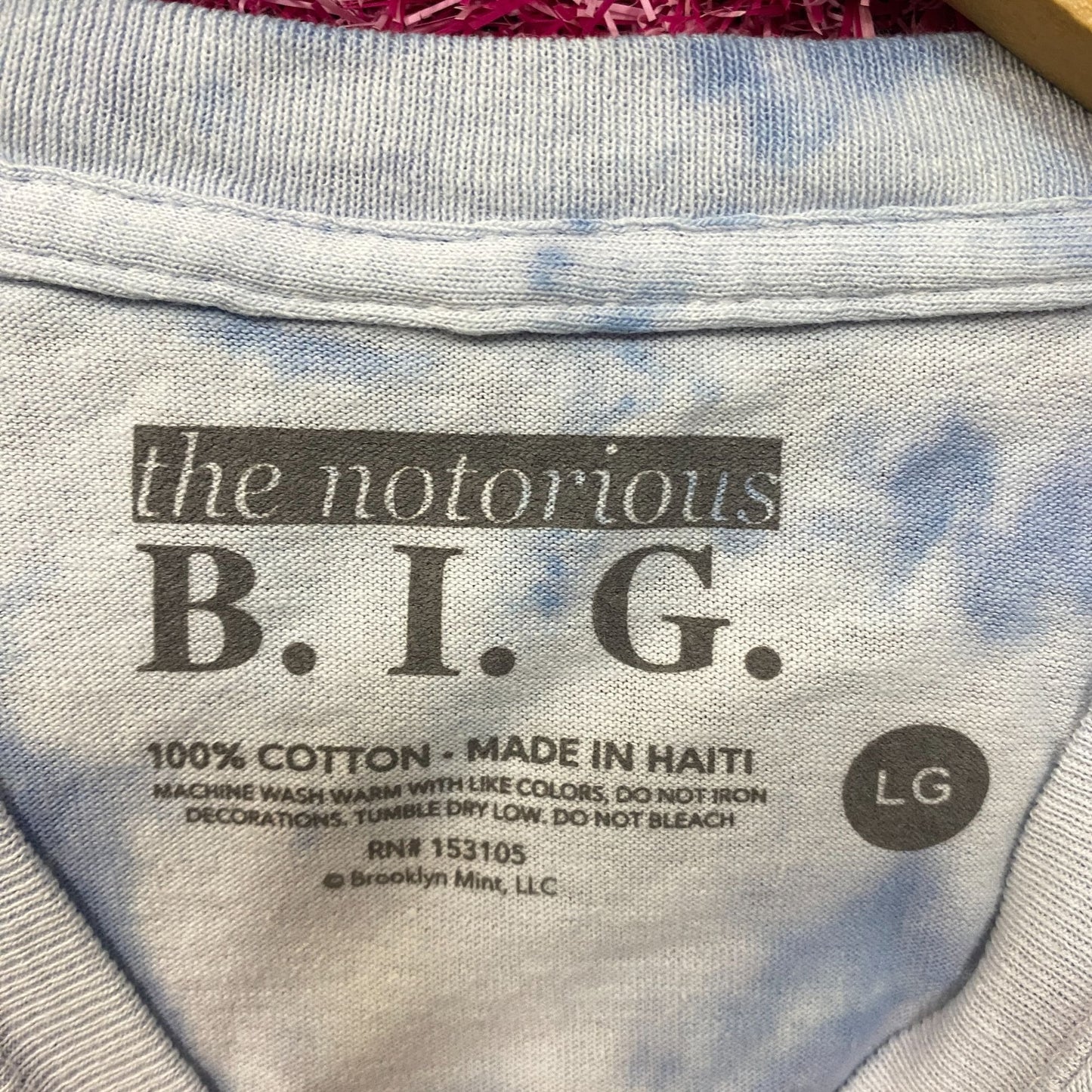 The Notorious B.I.G Biggie Smalls Tie Dye T-Shirt Large