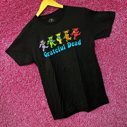 Grateful Dead Dancing Bears Psychedelic Rock Jam Band Tee S