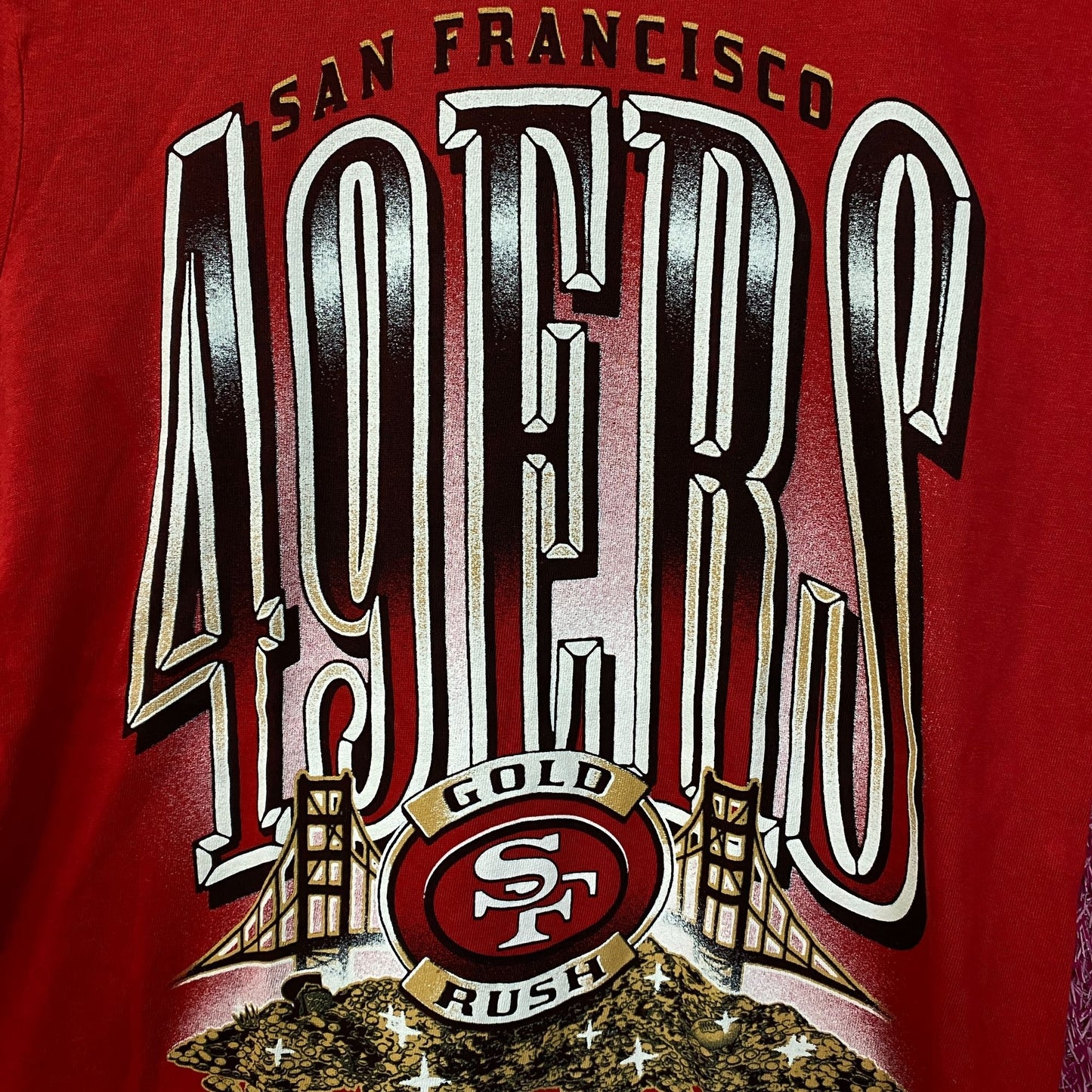 Junk Food Clothing San Francisco 49ers Gold Rush Vintage-Style Tee Small