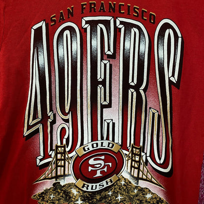Junk Food Clothing San Francisco 49ers Gold Rush Vintage-Style Tee Small