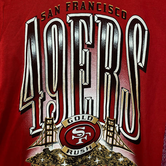 Junk Food Clothing San Francisco 49ers Gold Rush Vintage-Style Tee Small
