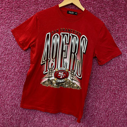 Junk Food Clothing San Francisco 49ers Gold Rush Vintage-Style Tee Small