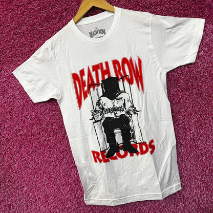 Death Row Records Puffy Electric Chair Inmate Logo Rap Tee S