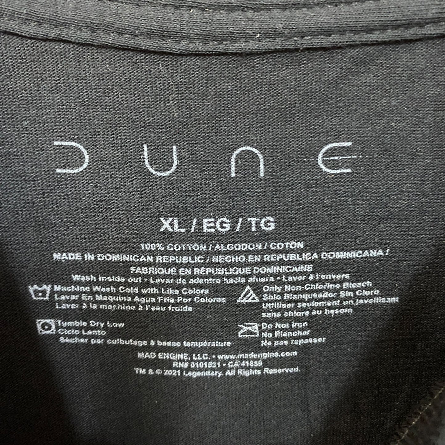 Dune SciFi Movie Character Paul Fremen Arrakis Sandworm T-Shirt XL