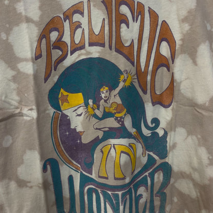 Junk Food Clothing Wonder Woman Believe in Wonder Tie-Dye T-Shirt XS