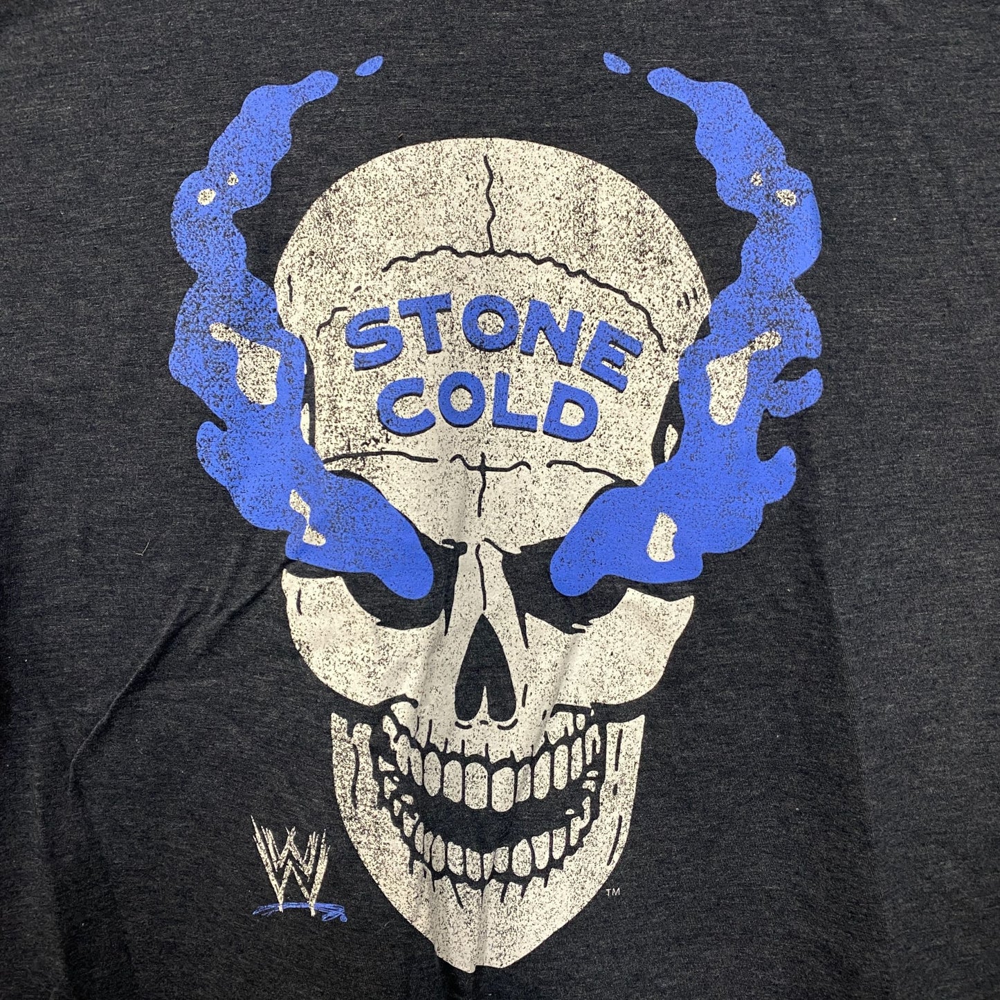 WWE Stone Cold Steve Austin Skull Graphic Design T-Shirt Large