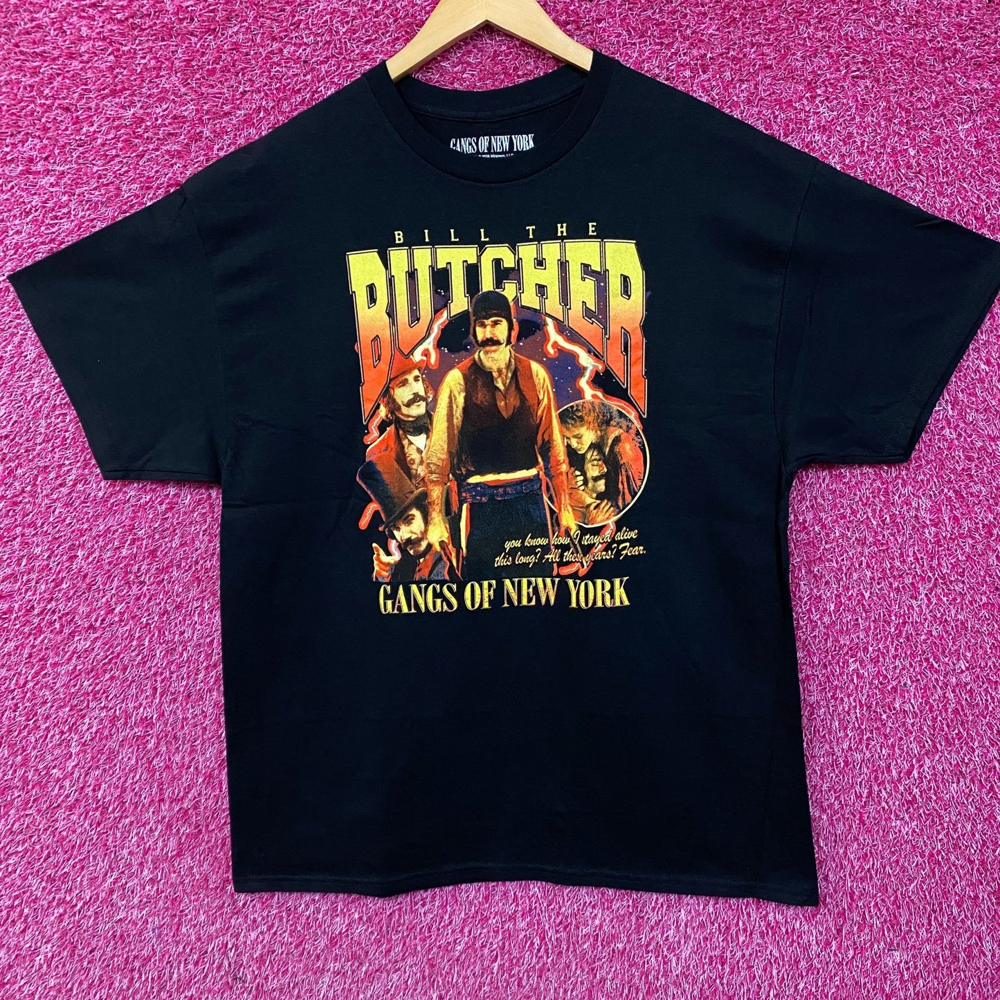 Bill the Butcher Gangs of New York Movie Promo T-Shirt XL