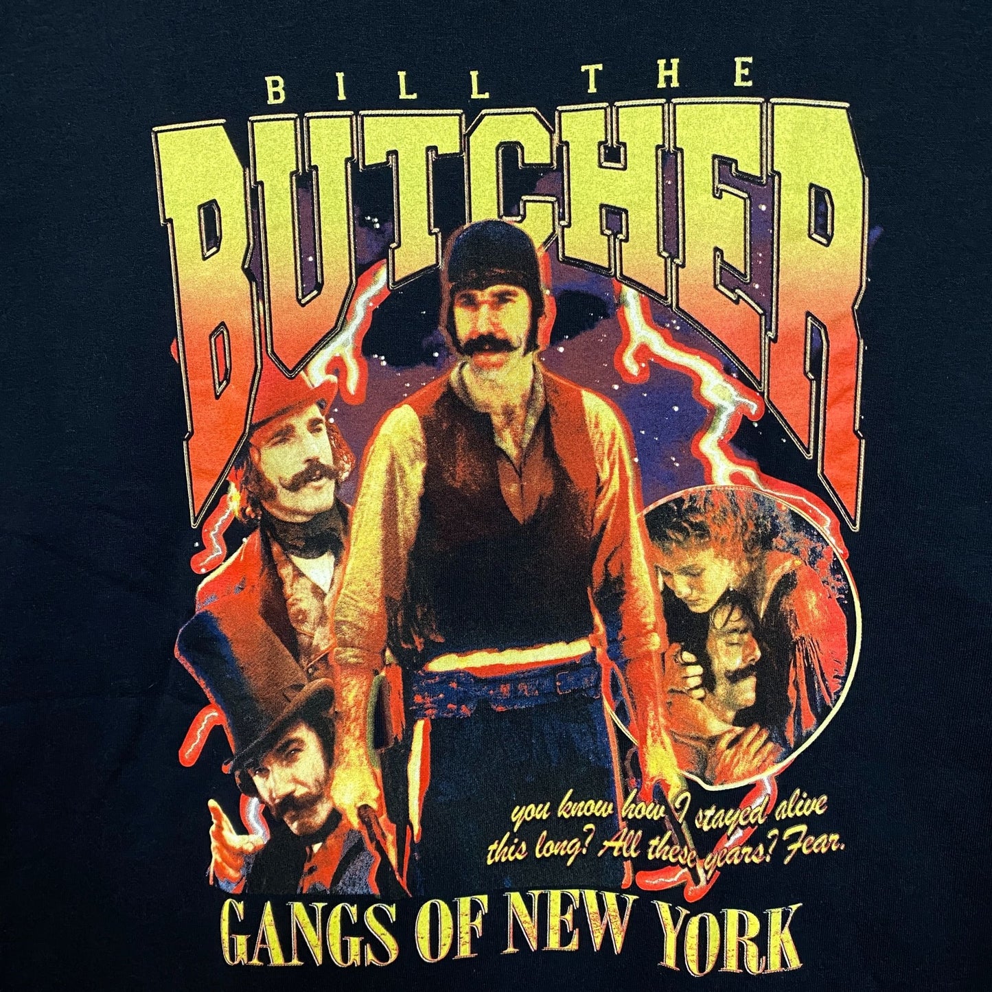 Bill the Butcher Gangs of New York Movie Promo T-Shirt XL