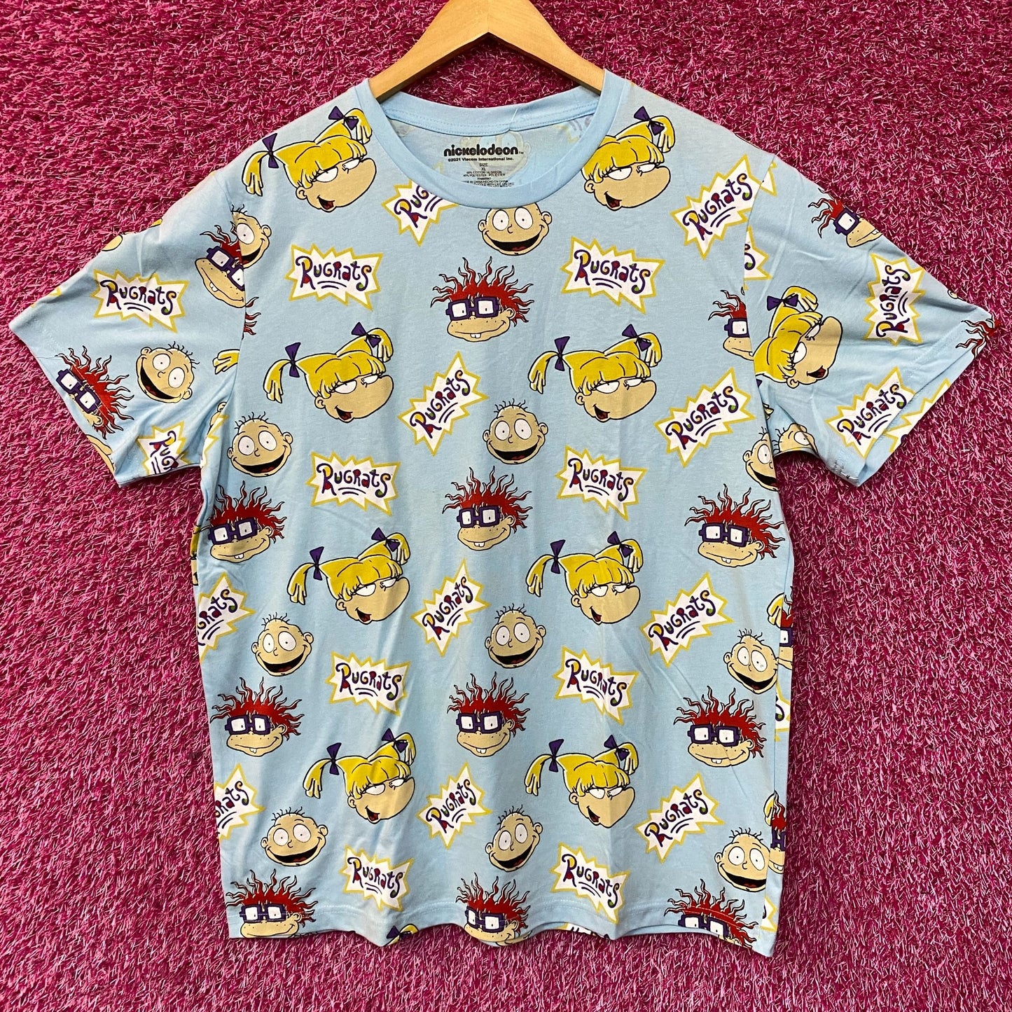 Nickelodeon Rugrats Big Head Cast T-Shirt Size Extra Large