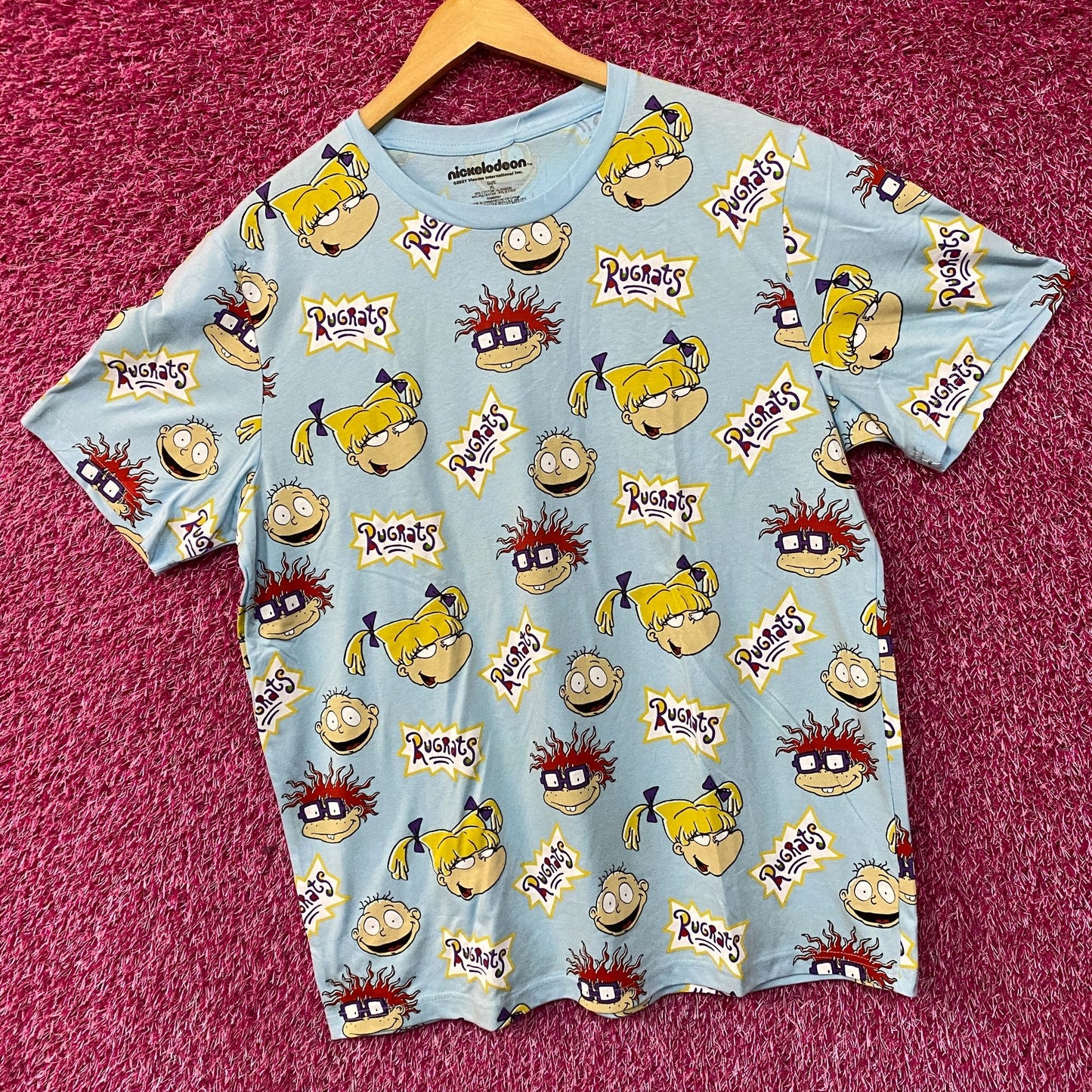 Nickelodeon Rugrats Big Head Cast T-Shirt Size Extra Large