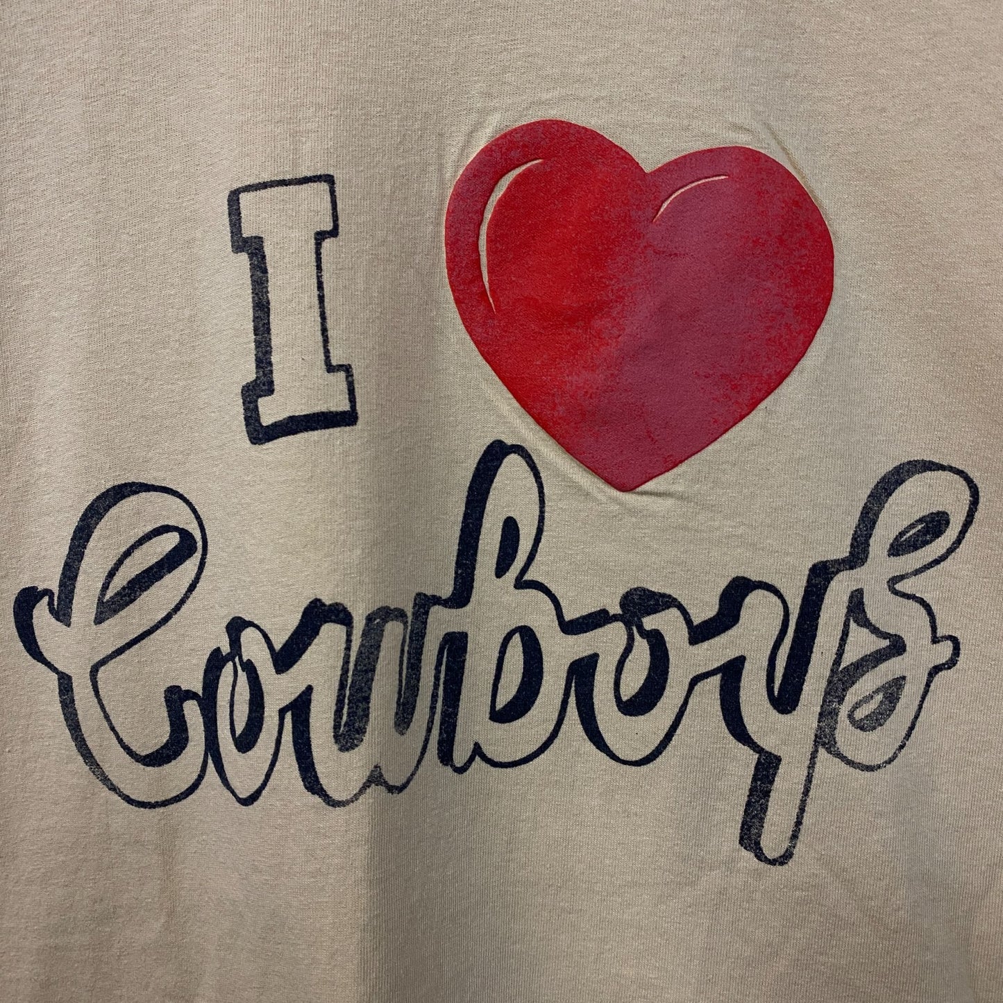 Junk Food Clothing I Love Cowboys Graphic T-Shirt XL