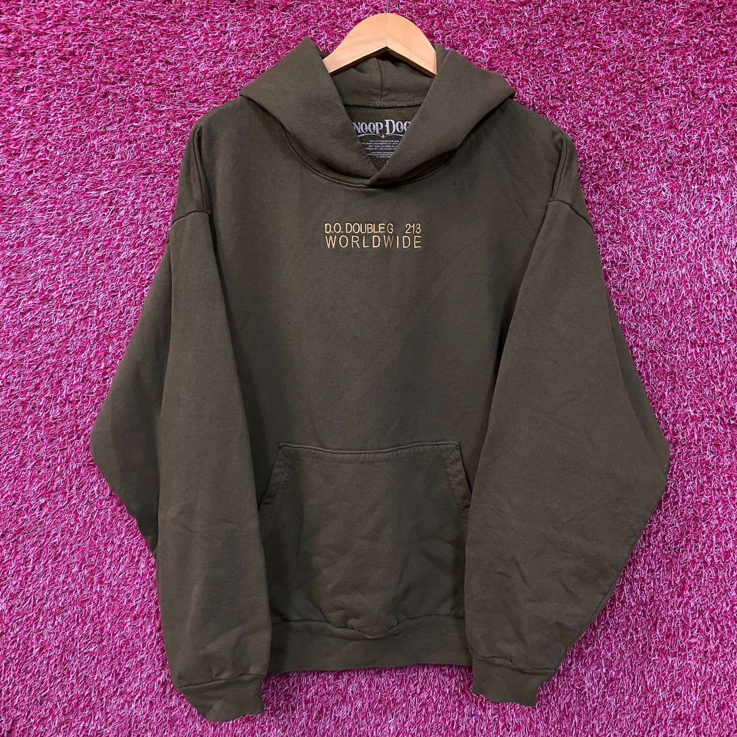 Snoop Dogg DO. Double G 213 World Wide Hoodie Size Large