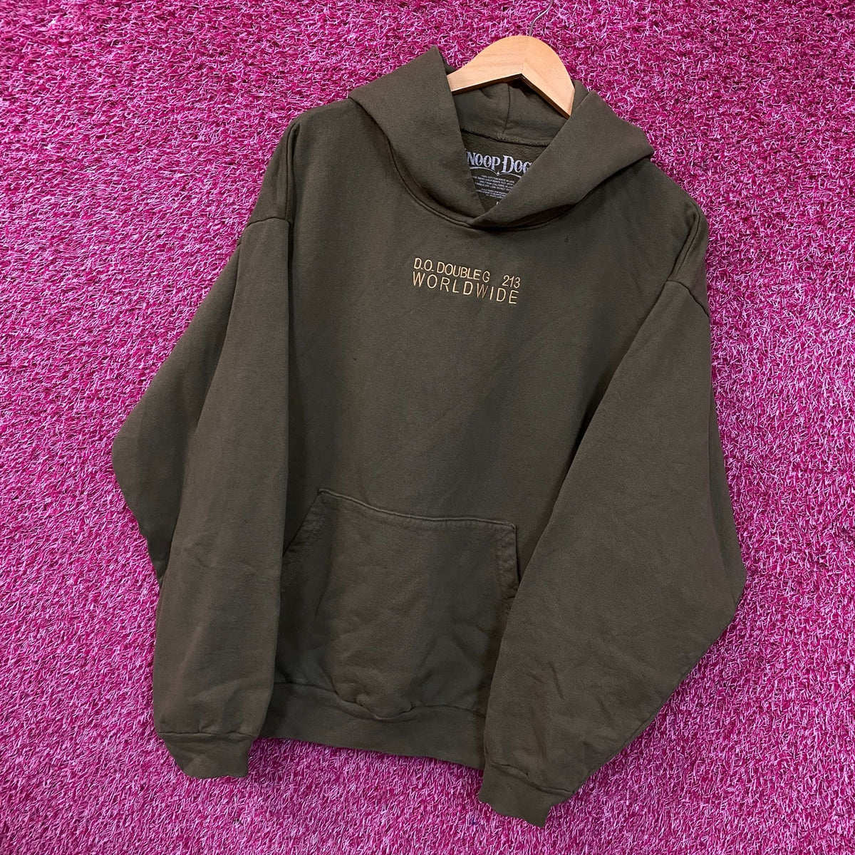 Snoop Dogg DO. Double G 213 World Wide Hoodie Size Large