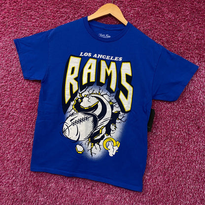 Junk Food NFL Los Angeles Rams Break Through T-Shirt Small
