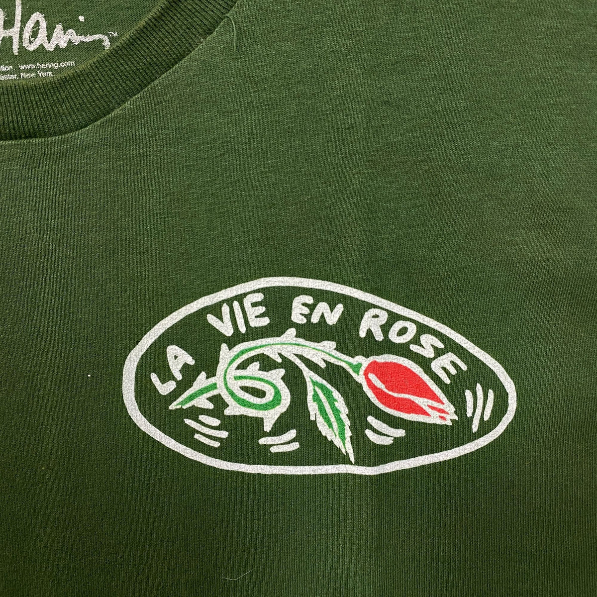 Keith Haring La Vie En Rose Art Graphic T-Shirt Large