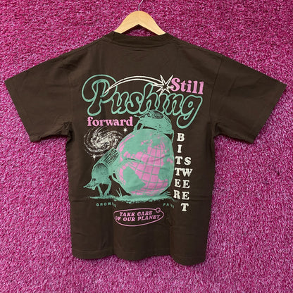 Bittersweet Take Care Of Our Planet Oversized Graphic T-Shirt Small