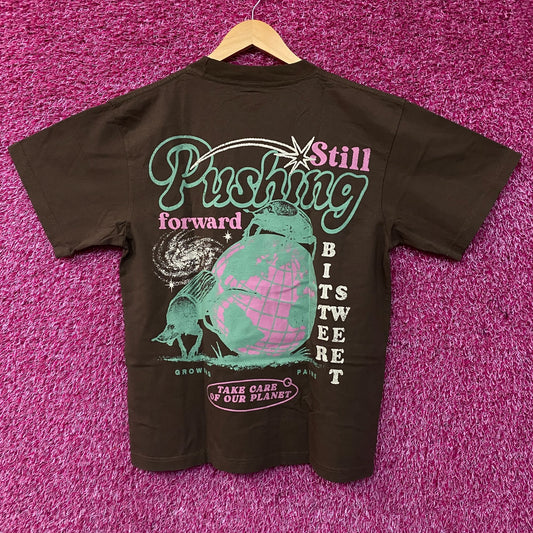 Bittersweet Take Care Of Our Planet Oversized Graphic T-Shirt Small