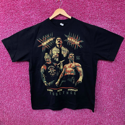 WWE "Then. Now. Forever. Together." Dom, Rey, Eddie Boxy T-Shirt XL