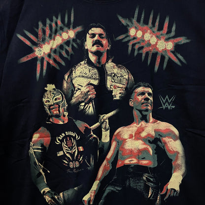WWE "Then. Now. Forever. Together." Dom, Rey, Eddie Boxy T-Shirt XL