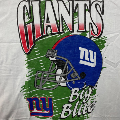 Team Apparel New York Giants Vintage-Style Helmet Logo Graphic T-Shirt Large