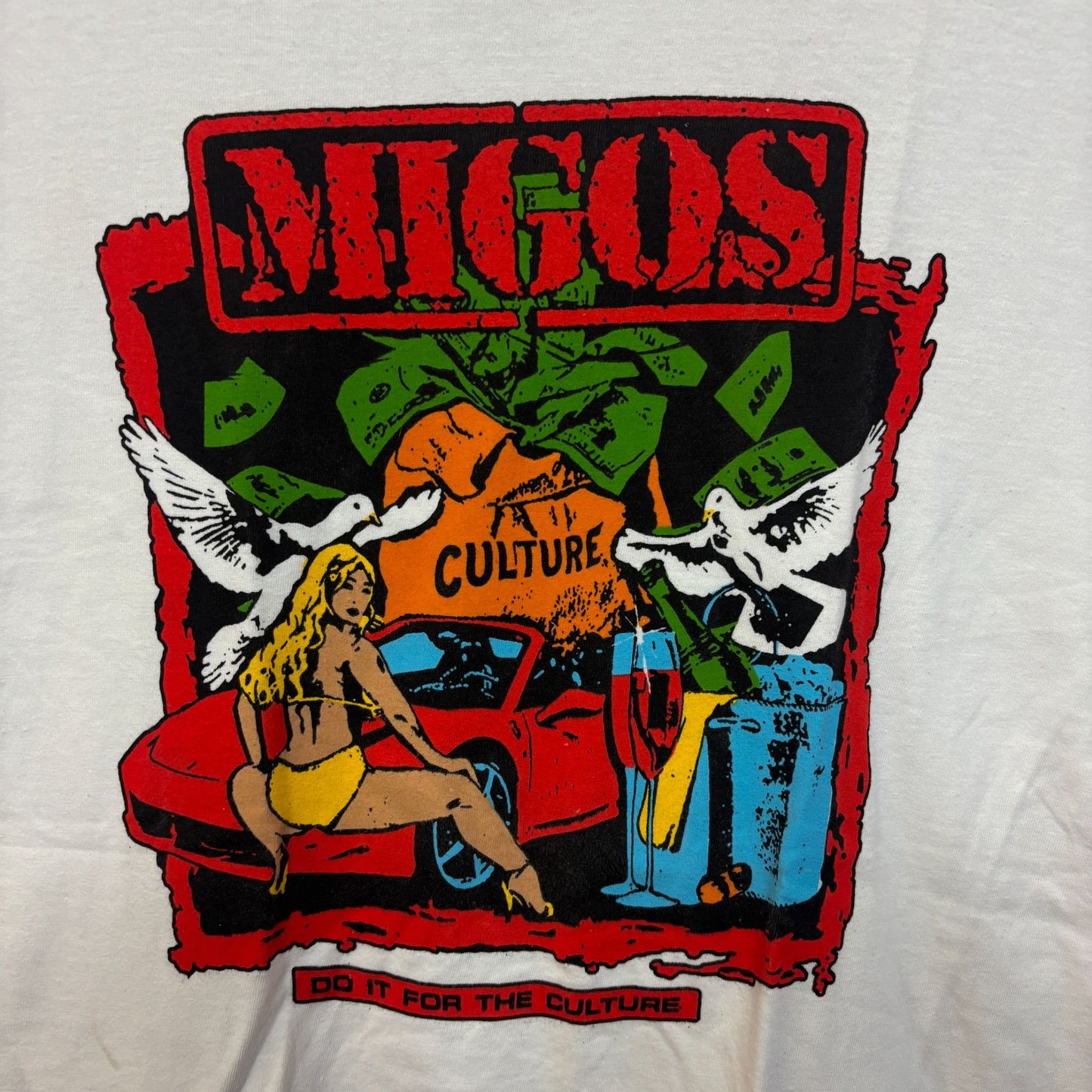 Migos culture rap tee size medium