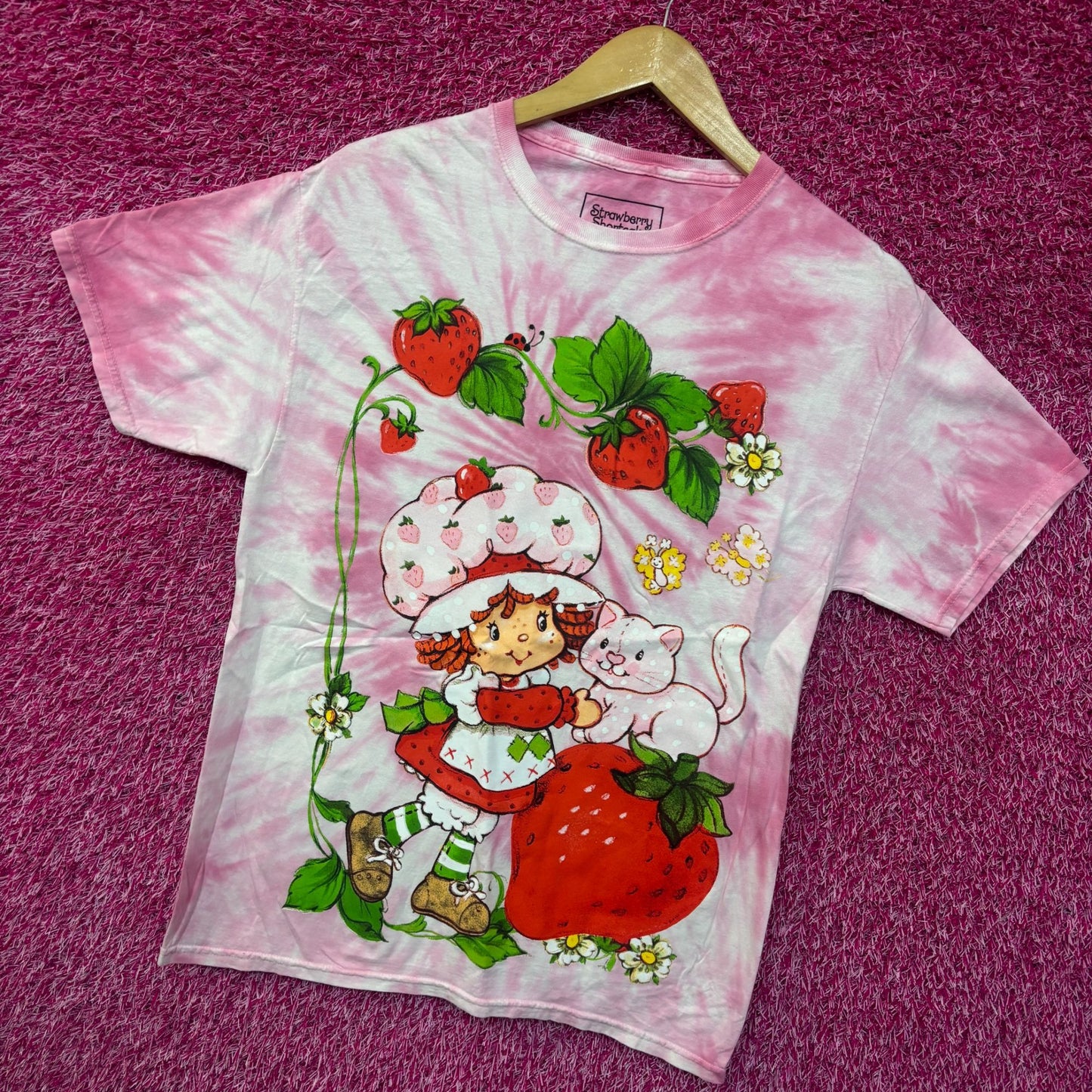 Strawberry Shortcake and Custard tiedye T-shirt size medium