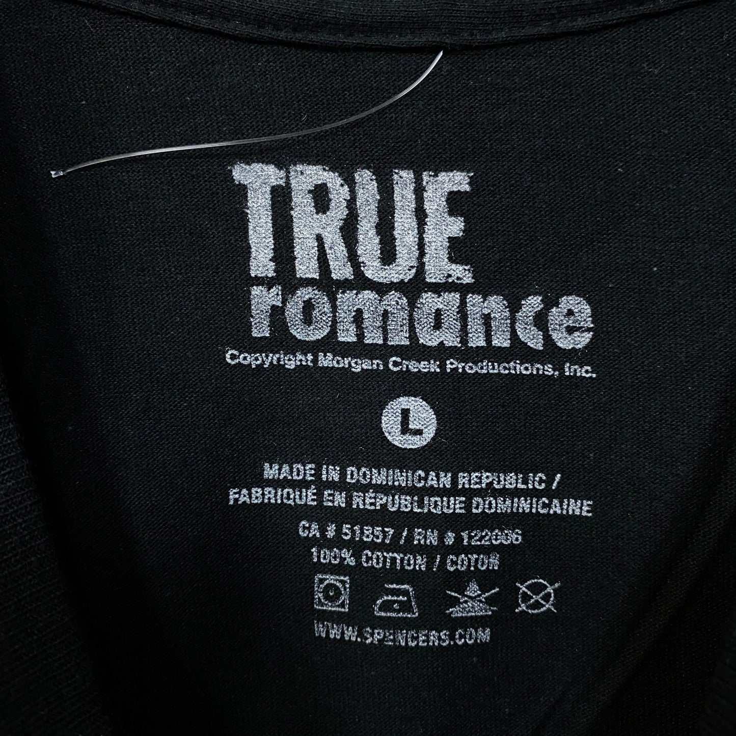True Romance Alabama Clarence Tshirt size Large.