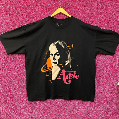 Adele Weekends with Adele Saturn Photo Graphic Design T-Shirt 3XL