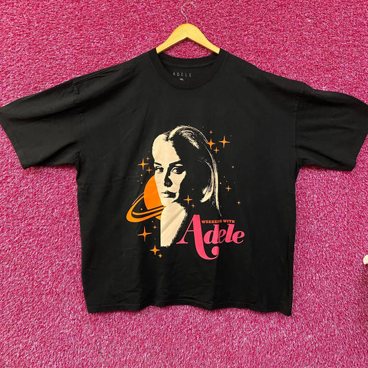 Adele Weekends with Adele Saturn Photo Graphic Design T-Shirt 3XL