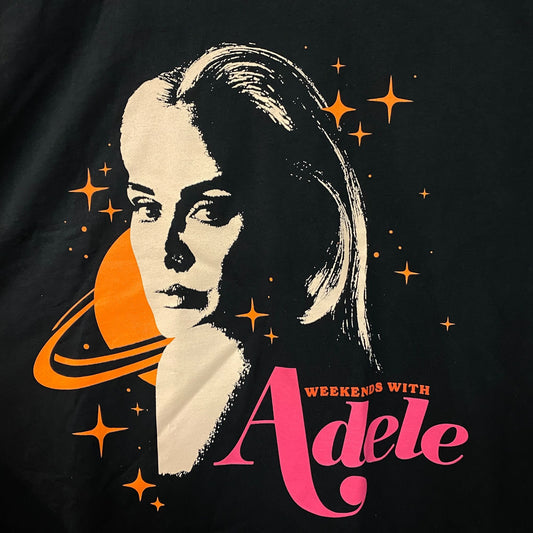 Adele Weekends with Adele Saturn Photo Graphic Design T-Shirt 3XL