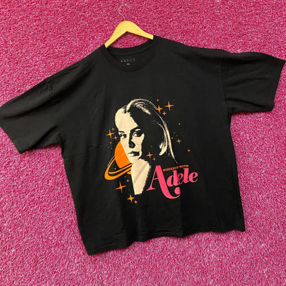 Adele Weekends with Adele Saturn Photo Graphic Design T-Shirt 3XL