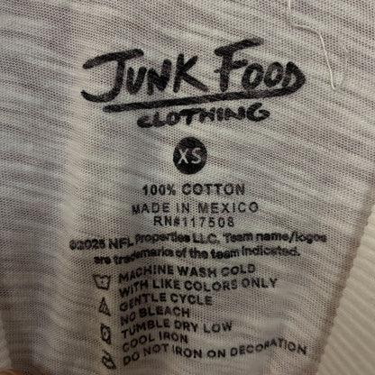 Junk Food Clothing NFL New England Patriots Game Time Women's Mock Neck Crop Tee XS