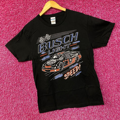 Busch Light Speed Racing Car Graphic Design T-Shirt Small
