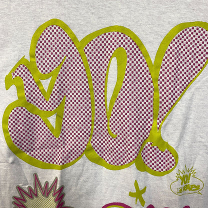 MTV 90's Graffiti Pop Art Poster Light Blue T-Shirt Large