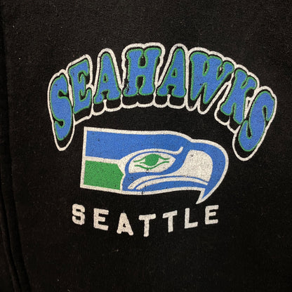 Junk Food Seattle Seahawks Zip Up Black Hoodie size 2XL