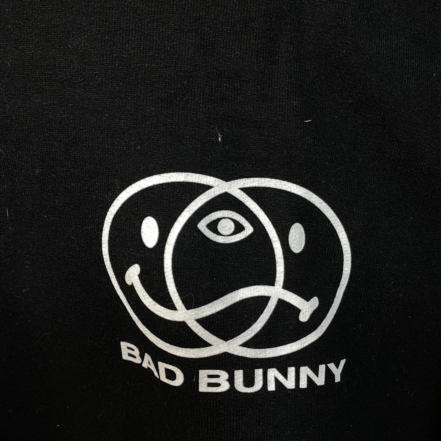 Bad Bunny Flames Hoodie Size Medium