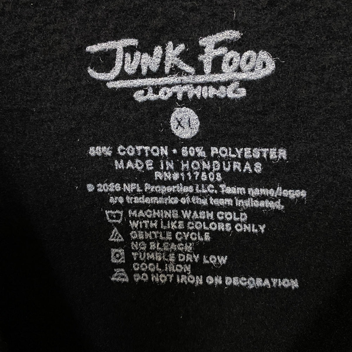 Junk Food Clothing NFL Pittsburgh Steelers Helmet Flea Market Crew Fleece Sweatshirt XL