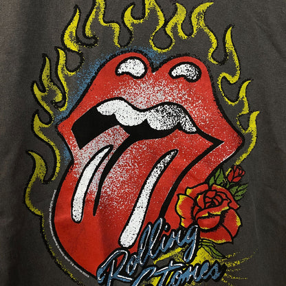 The Rolling Stones Flaming Hot Lips Graphic Rock T-Shirt Small