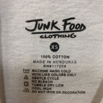 Junk Food Clothing Elf "Stick to the Main Four Food Groups" T-Shirt XS