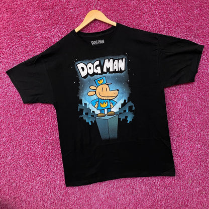 Dog Man Graphic Novel #1 Book Cover Graphic T-Shirt XL
