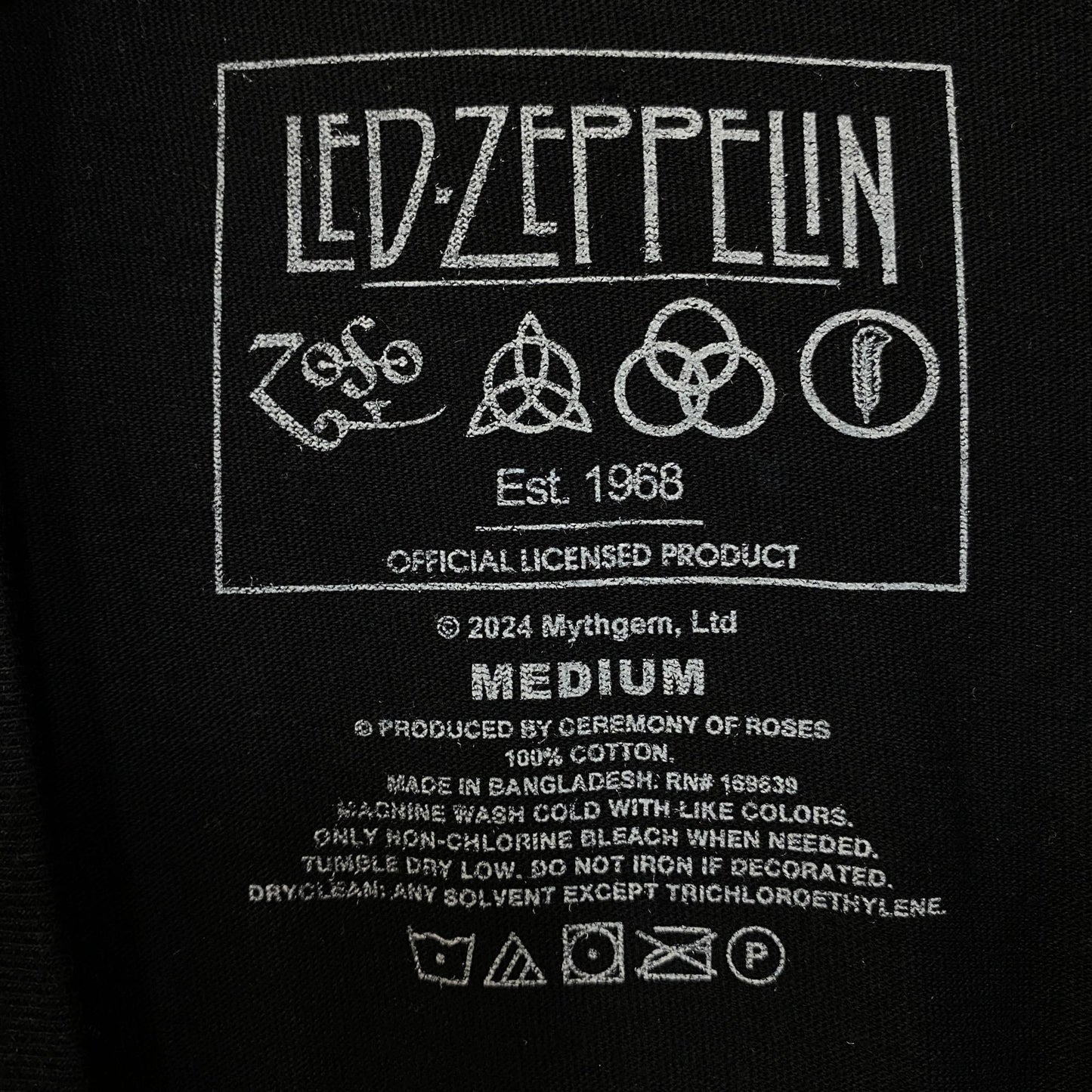 Led Zeppelin Icarus United States of America 1977 T-Shirt Medium
