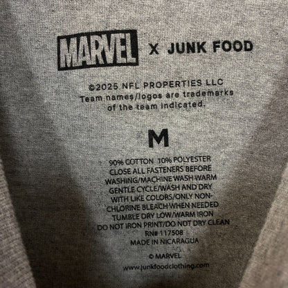 Junk Food Clothing x Marvel x NFL Chicago Bears Spider-Man Graphic T-Shirt Medium