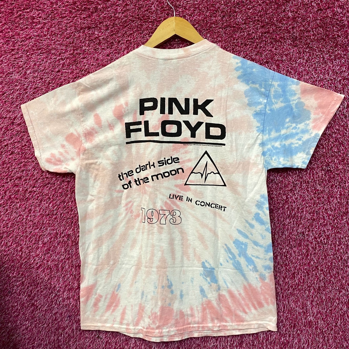Pink Floyd Live In Concert Tie Dye T-Shirt Medium