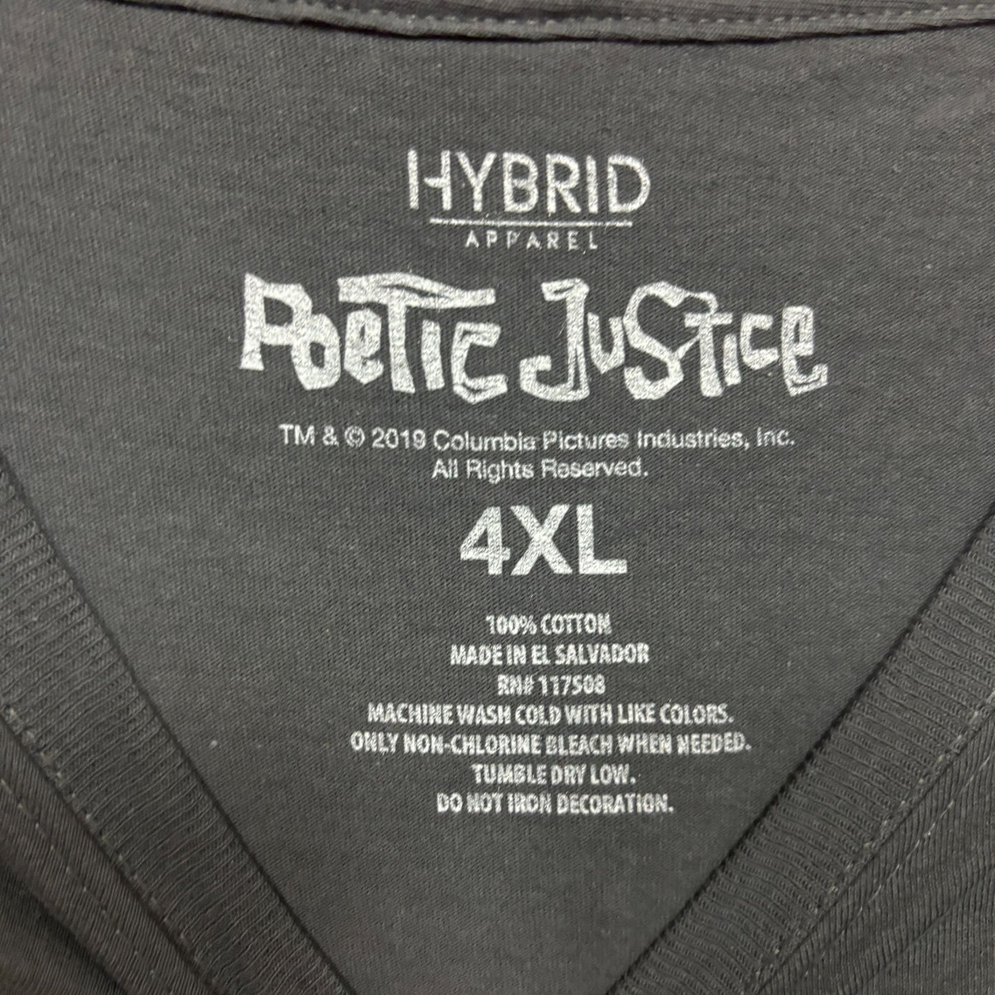 Poetic Justice A Street Romance movie T-shirt size 4XL