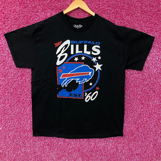 Junk Food Clothing Buffalo Bills Star Power Graphic T-Shirt Large