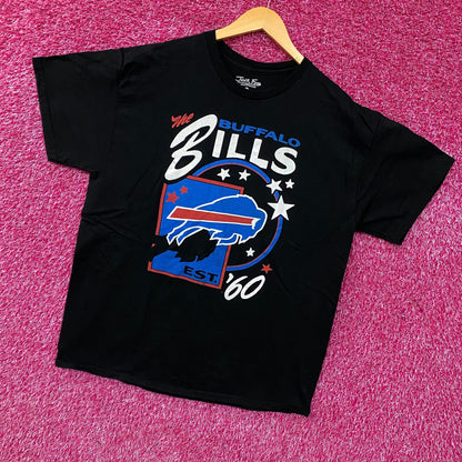 Junk Food Clothing Buffalo Bills Star Power Graphic T-Shirt Large