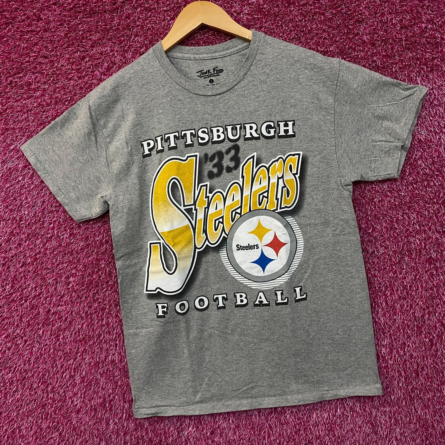 Junk Food Clothing NFL Pittsburgh Steelers Bootleg Flea Market Tee Small