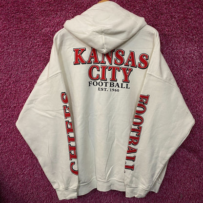 Junk Food Clothing Kansas City Chiefs White Hoodie size 2XL